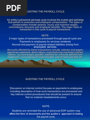 Auditing the Payroll Cycle