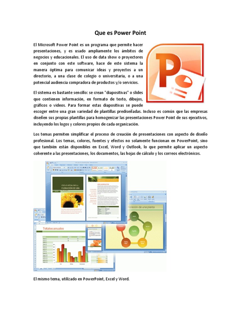 Que Es Power Point | PDF | Microsoft PowerPoint | Microsoft Excel, image size:768x1024