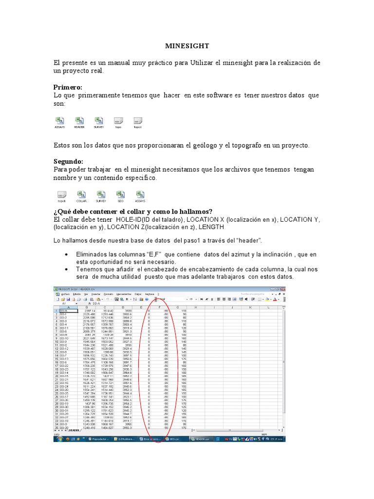 Minesight Manual | PDF
