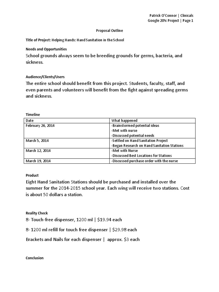 Google Proposal Outline 1 | PDF