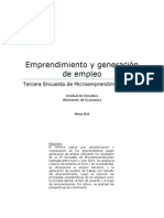 Boletín Emprendimiento y Generación de Empleo EME 3