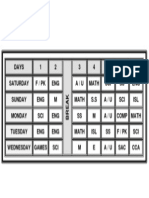 Time Table