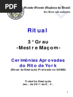 Ritual York GOMB - Mestre Maçom-1
