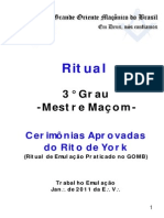 Ritual York GOMB - Mestre Maçom-1