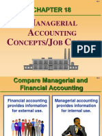 Anagerial Ccounting Oncepts OB Osting: M A C /J C