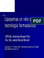 Liposomas Un Reto en Tecnologia Farmaceutica