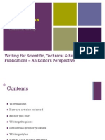 Writing for Scientific & Technical Publications - Revised