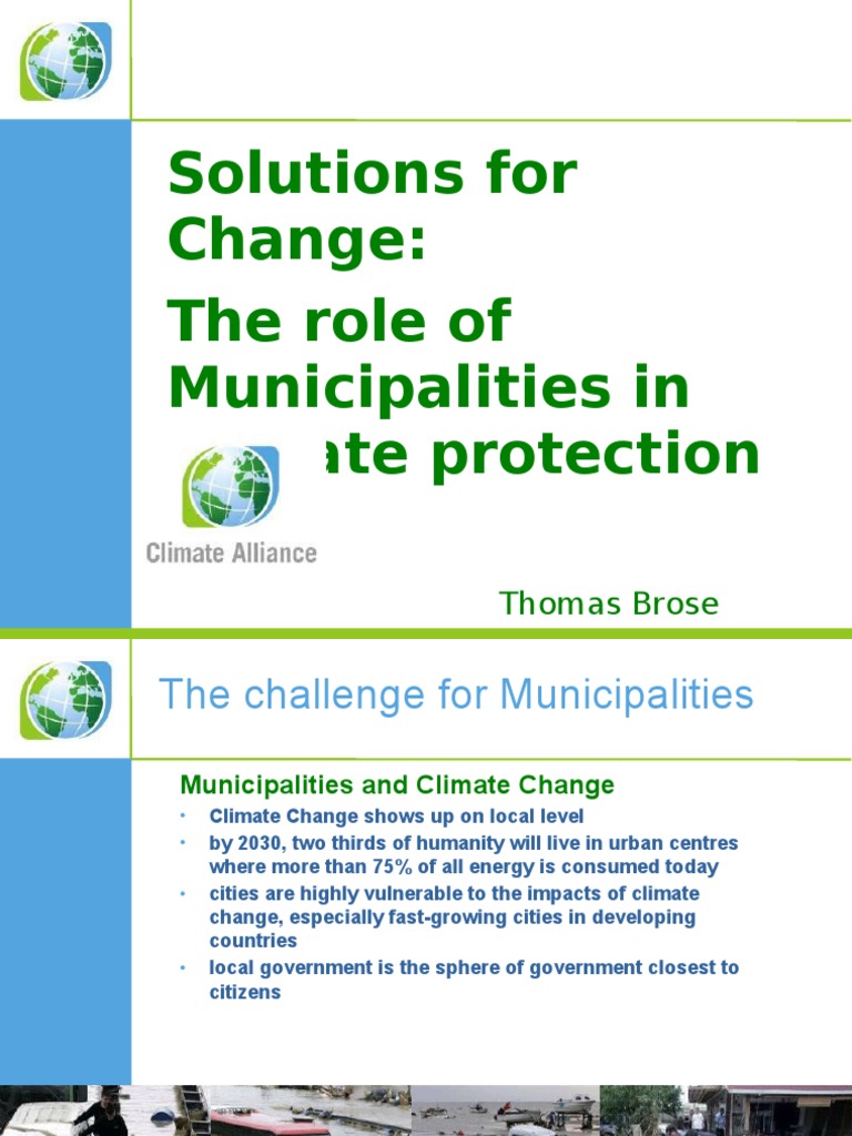 Solutions For Change: The Role of Municipalities in Climate Protection ...