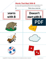 Sort Words That Start With B
