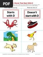 Sort Words That Start With D