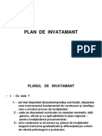 Plan de Invatamant