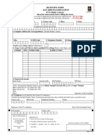 Jan 2009 Examination: Re-Sitting Form (IT & Mgmt. Courses) (Read The Instructions Before Filling The Form)