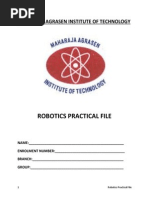 Download ROBOTICS PRACTICAL FILE by RAMAKANT RANA SN223205872 doc pdf
