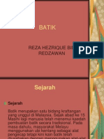 SEJARAH BATIK MALAYSIA