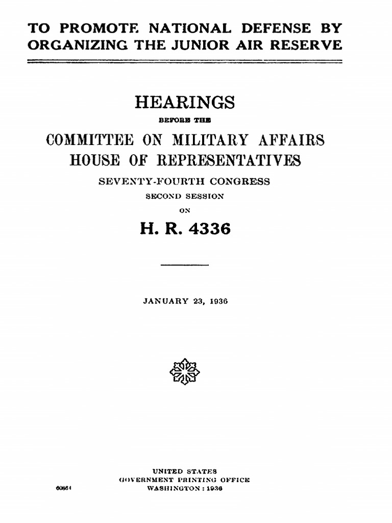 Junior Air Reserve - 23 Jan 1936 | PDF | Civil Air Patrol | Second ...