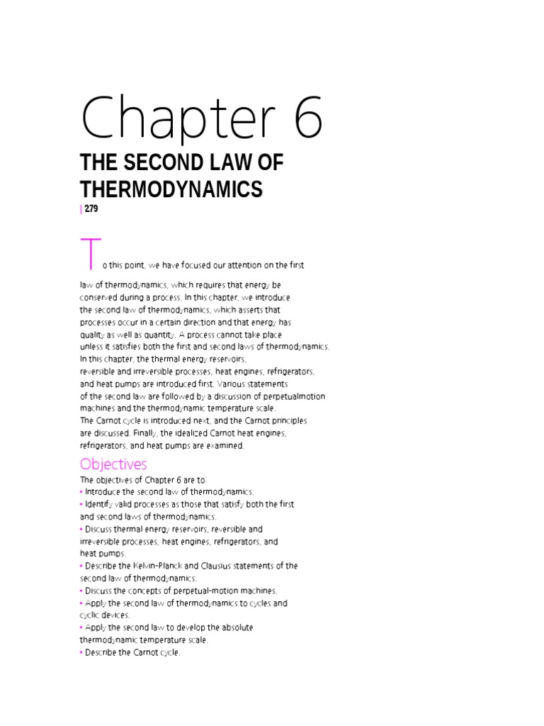 Second Law of Thermodynamics Guide | PDF | Second Law Of Thermodynamics ...