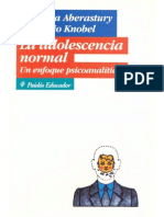 La Adolescencia Normal Un Enfoque Psicoanalitico Arminda Aberastury y Mauricio Knobel