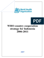 WHO Country Cooperation Strategy for Indonesia 2006-2011