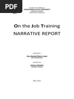 Download Ojt Narrative Report by thordaw SN223223606 doc pdf