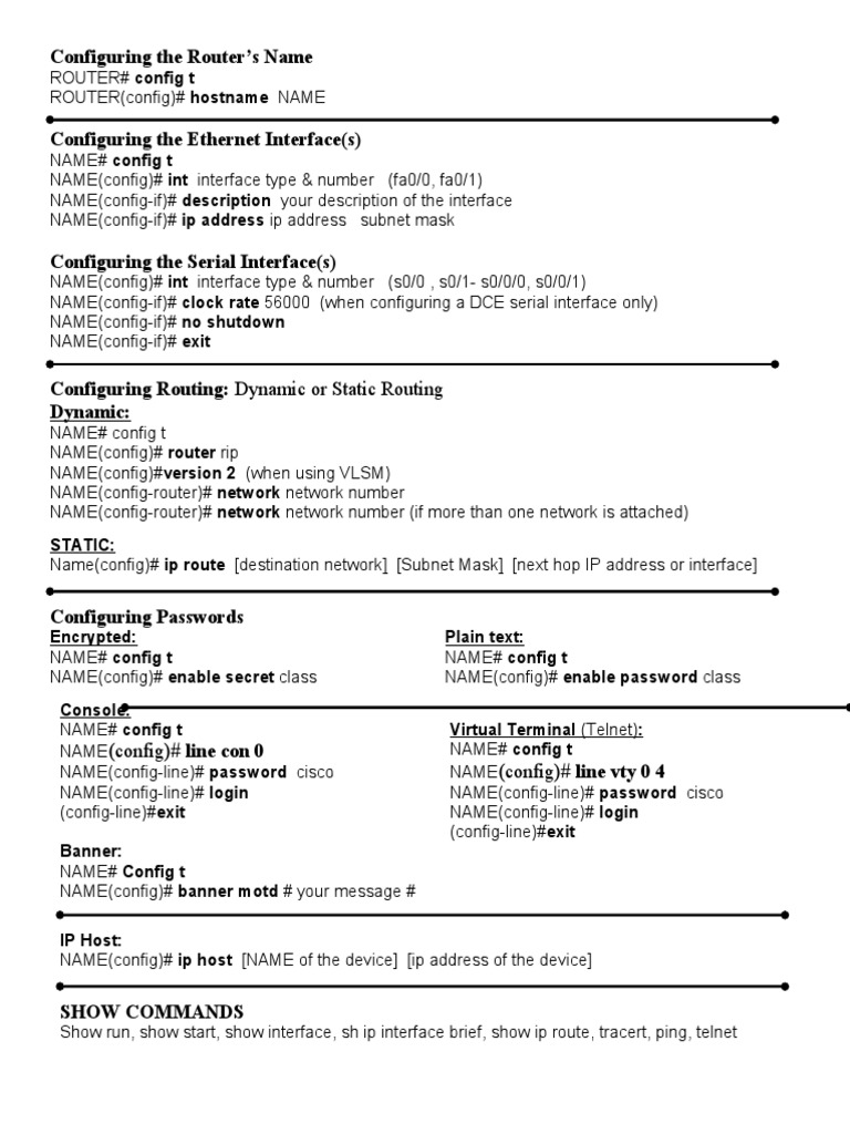 Router Configuration Guide | PDF | Computers
