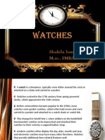 Watches: Shakila Banu M M.SC., FMRM