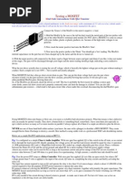 Testing A MOSFET