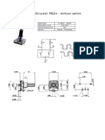 Rotary Encoder RE24 - Without Switch: Ratings Rotation Life Click Positions Shaft