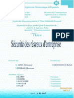 Sécurité Des Réseaux D'entreprises