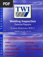 Weld Defects- Repairs