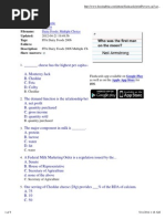 Dairy Foods_ Multiple Choice