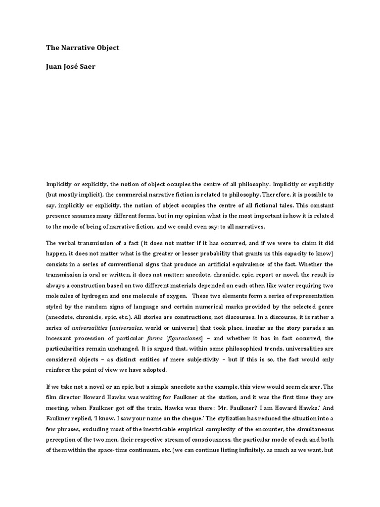 Philosophy and the Nature of Narrative | PDF | Genre | Narrative
