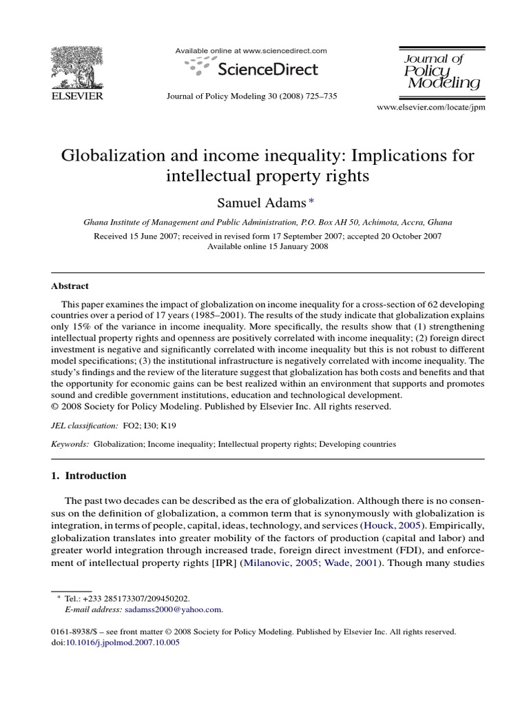 Inequality and globalization: a review essay image