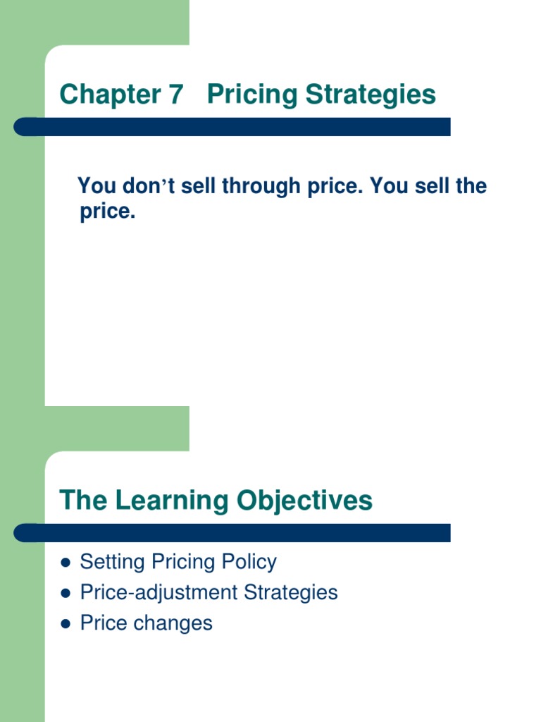 Effective Pricing Strategies Explained | PDF | Career & Growth