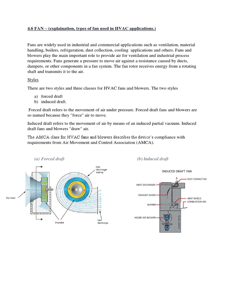 HVAC Fans: Types and Applications | PDF | Mechanical Fan | Gas Compressor
