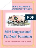 Congressional Pig Book 2014 Citizens Against Government Waste
