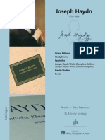 Joseph Haydn: Urtext Editions Study Scores Facsimiles Joseph Haydn Works (Complete Edition) Haydn-Studien Books