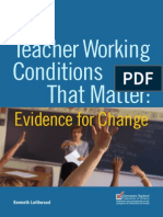 Teacher Working Conditions That Matter - Evidence For Change
