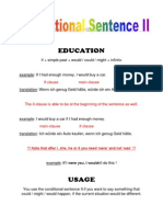 Education: If-Clause Main-Clause