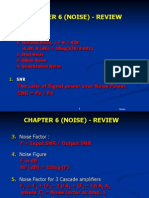 Noise Chapter Review: Types, SNR, Noise Factor & BER