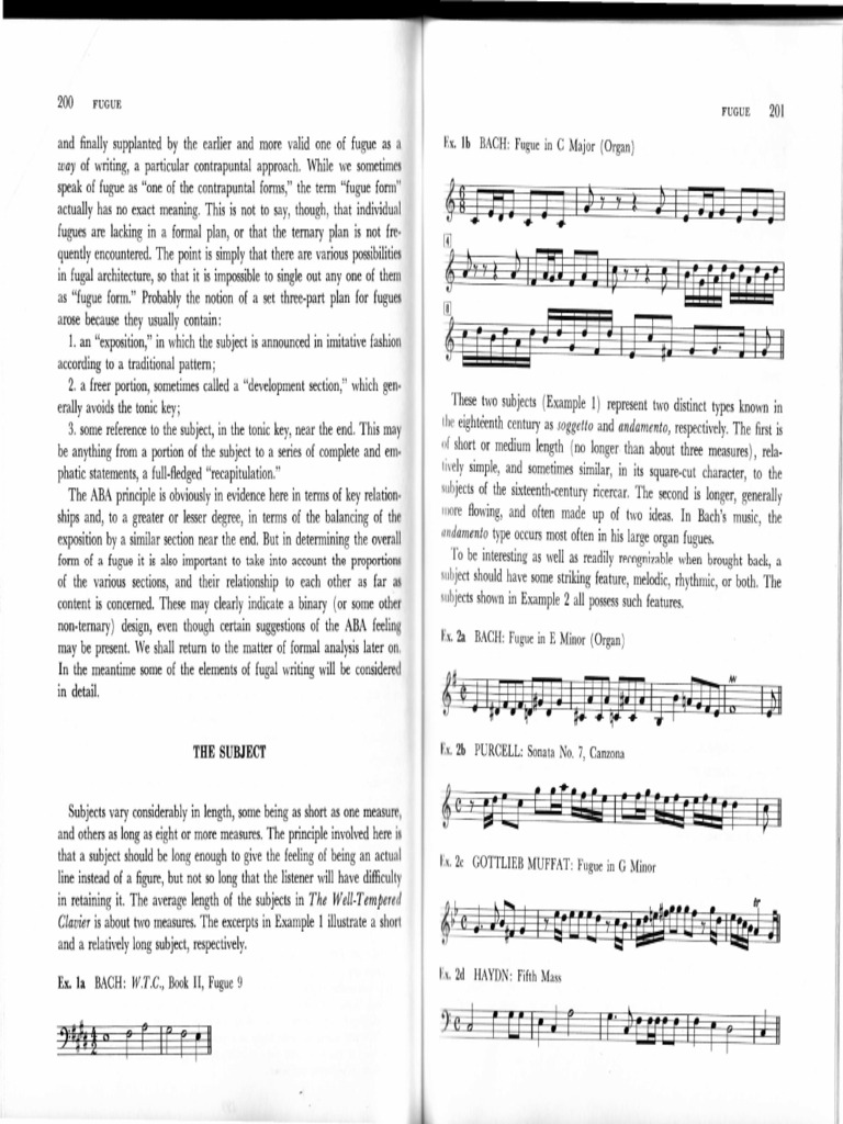 Fugue Part 1 Pdf Harmony Musical Compositions