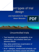 Different Types of Trial Design..