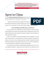 Sport in China: A Berkshire Byte