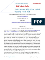 Thư Ngỏ Gửi Các Bạn Trẻ Việt Nam Và Hai Bạn Mỹ Fred, Rob - Bùi Minh Quốc