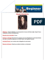Instrucciones Sobre Como Realizar El Proyecto Del Curso Inglés Beginner PDF