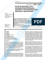 Nbr 14037 - Manual de Operacao Uso E Manutencao Das Edificacoes - Conteudo E Recomendacoes Para E
