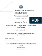 Abstracts Book International Congress of Transfusion Medicine Oradea 2012 March 22 25