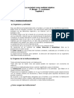 Institucionalización social: tipificación de acciones y objetivación del orden