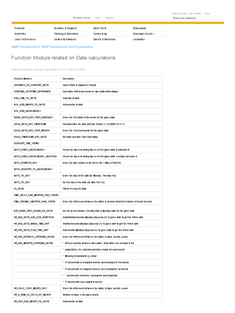 Function Module Related | PDF | Areas Of Computer Science | Computing