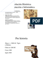 Evolución Histórica Computación e Informática: Pre-Historia