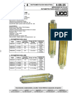 Instrumentacion Industrial: Medidores de Flujo, Rotametro para Gases O Liquidos